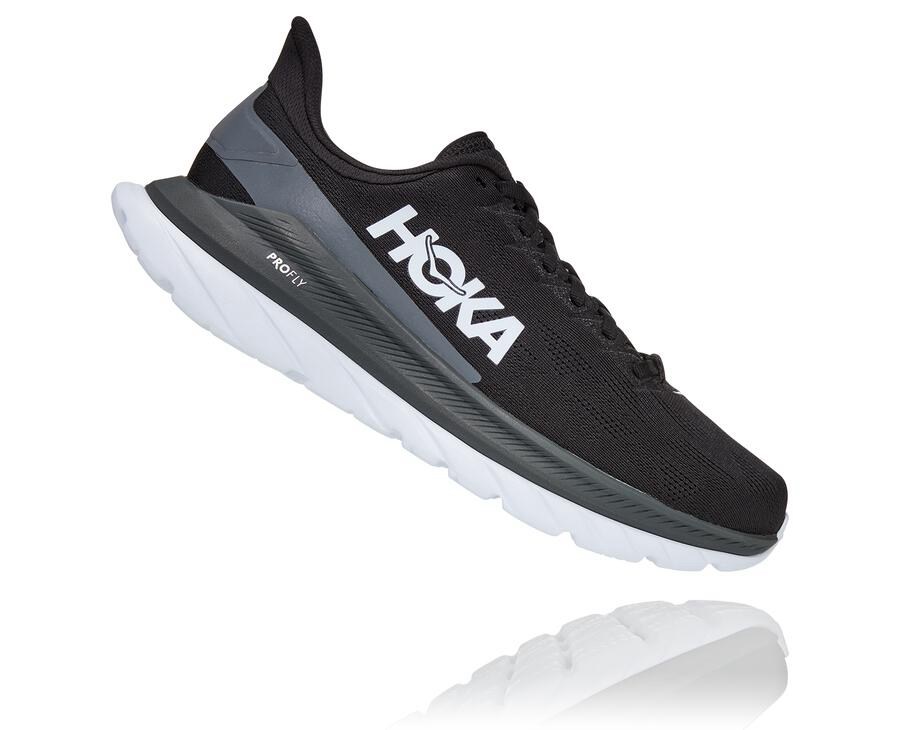 Zapatillas Running Hoka One One Hombre - Mach 4 - Negras/Blancas - BYE873412